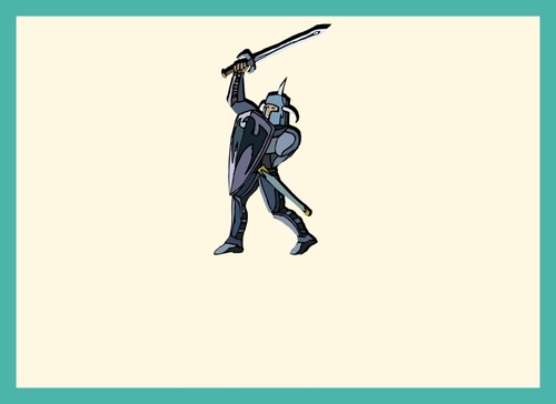 Shield Warrior Cartoon Character vector
