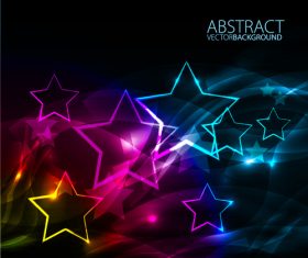 Shiny star with abstract background vectors material
