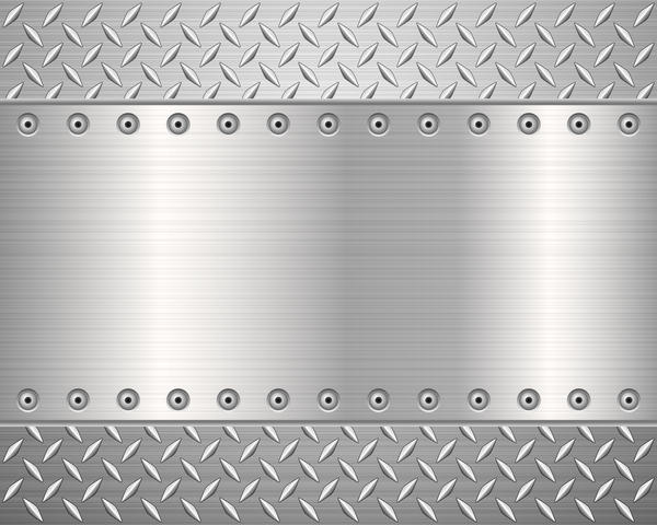 Silver metal background vectors material