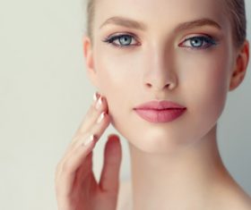 Smooth skin Beautiful women Stock Photo 01