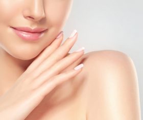 Smooth skin Beautiful women Stock Photo 03