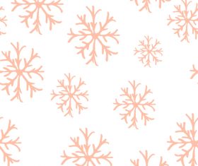 Snowflake pattern seamless hand drawn vector