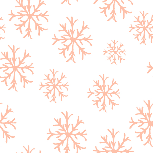 Snowflake pattern seamless hand drawn vector