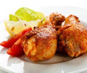Spicy grilled chicken Stock Photo 02