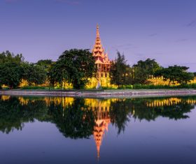 Splendid temple architecture Stock Photo 02