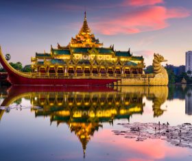 Splendid temple architecture Stock Photo 03