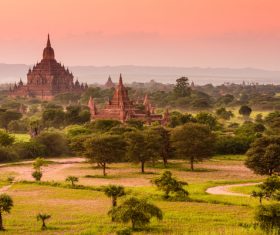 Splendid temple architecture Stock Photo 07