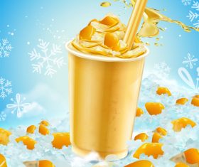 Summer ice drink vector material 06
