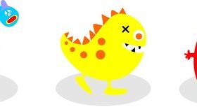 Terrible cartoon animals vector