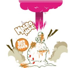 Three-eyed monster vector