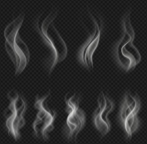 Transparent smoke illustration set vector 03