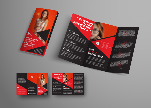 Universal vector business brochure tri-fold 02