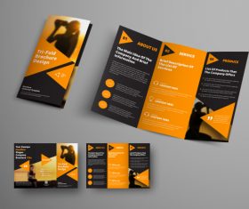 Universal vector business brochure tri-fold 04