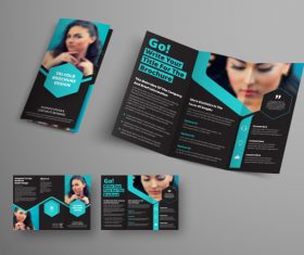 Universal vector business brochure tri-fold 06