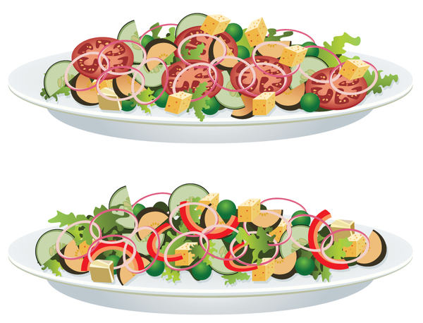 Vegetable salad design vector