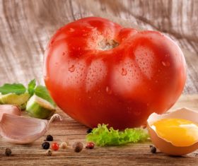 Vegetables on a wooden board 03