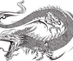 Vivid dragon vector material 02