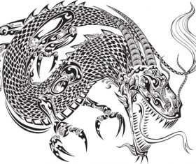 Vivid dragon vector material 03