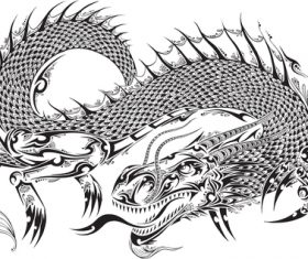 Vivid dragon vector material 05