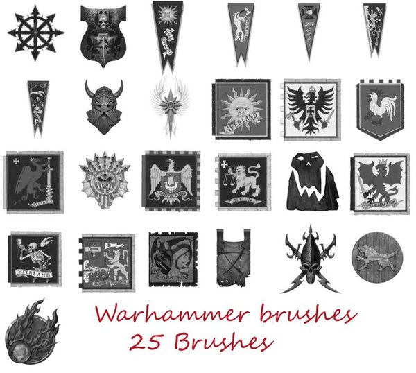 Warhammer Photoshop Brushes