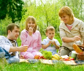 Weekend Family Picnic Stock Photo 03