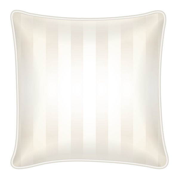 White stirpe pillow template vector 01