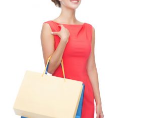 Woman with shopping bag Stock Photo 02