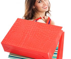 Woman with shopping bag Stock Photo 03