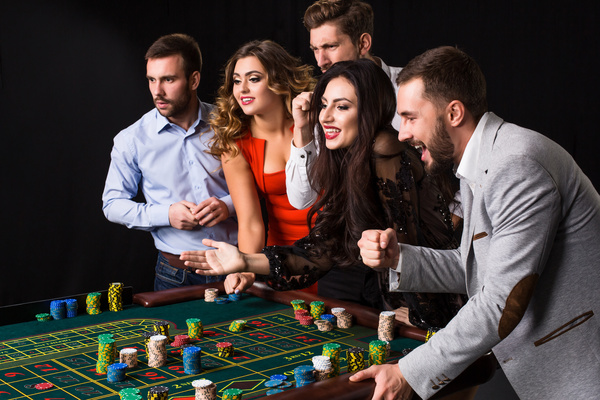 Young people playing roulette Stock Photo 12 free download