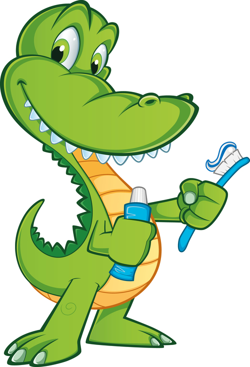 cartoon crocodile illustration vector 07