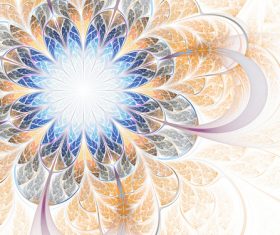 fractal flowers texture Stock Photo 01