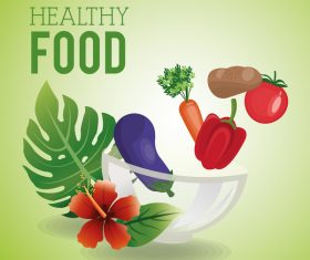 healthy food illustration vectors 09