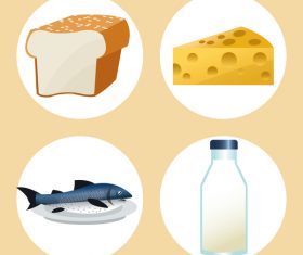 healthy food illustration vectors 10