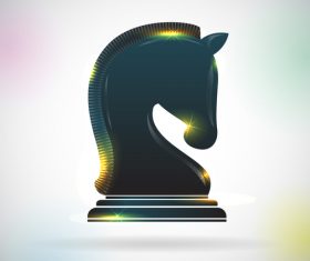 horse chess vector material 01