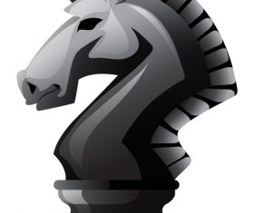 horse chess vector material 02