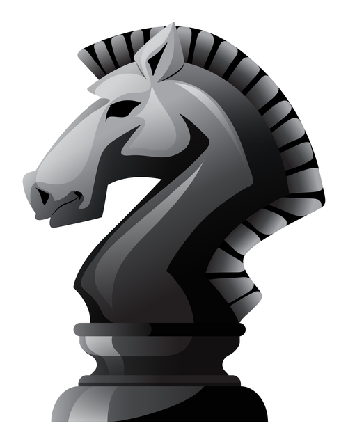 horse chess vector material 02