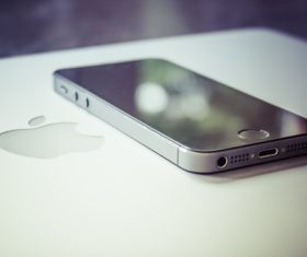 iPhone on the desktop Stock Photo 02