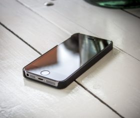 iPhone on the desktop Stock Photo 07