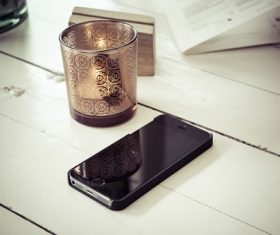 iPhone on the desktop Stock Photo 08