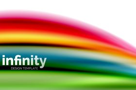 infinity colored design background vector 01