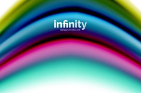 infinity colored design background vector 02