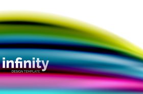 infinity colored design background vector 03