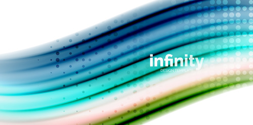 infinity colored design background vector 04