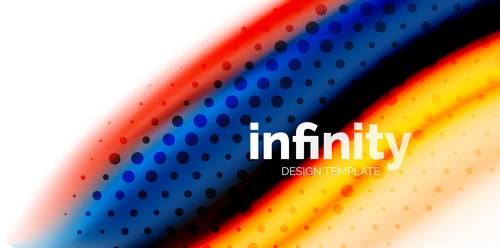 infinity colored design background vector 12
