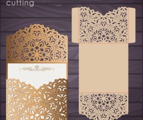 laser cutting floral decor design vector 07