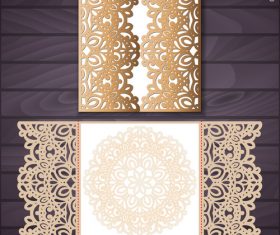 laser cutting floral decor design vector 08