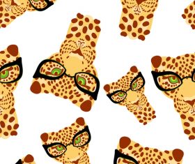 leopard seamless pattern vector