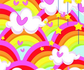 Disco Rainbow vector background 04 free download