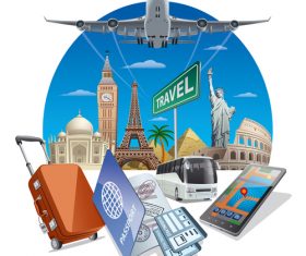 tourism concept travel vector