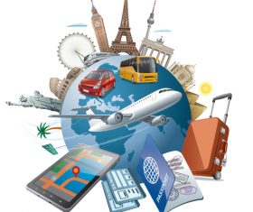 world tourism travel vector